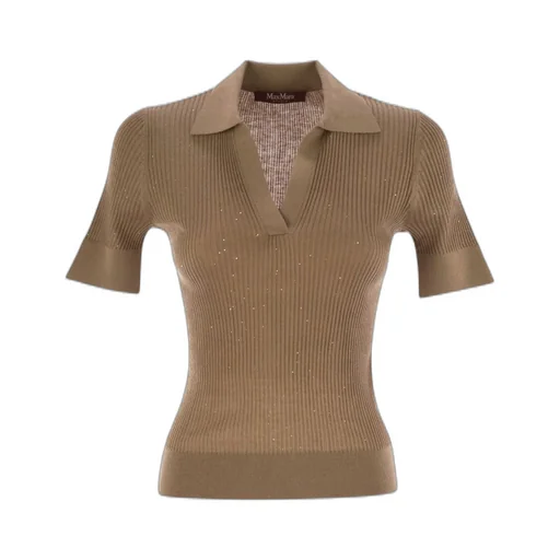 Max Mara Studio Ubeta V-Neck Knitted Top