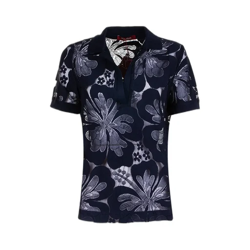 Max Mara Studio Romeo Floral Patterned Lace Detailed Top