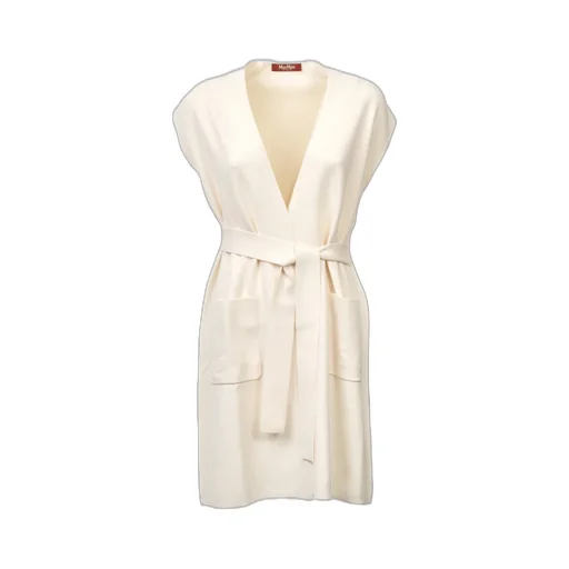 Max Mara Studio Abete V-Neck Belted Dress