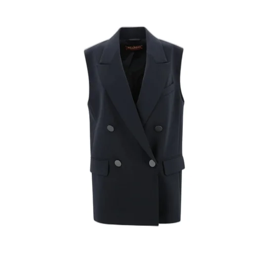 Max Mara Studio Pomez Double-Breasted Gilet