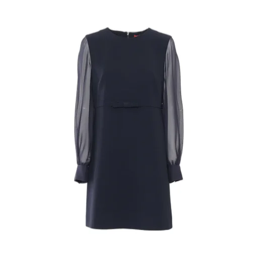 Max Mara Studio Ritmo Crewneck Long-Sleeved Dress
