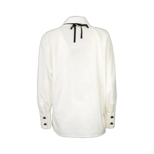 Max Mara Studio Roll Button-Up Long-Sleeved Top