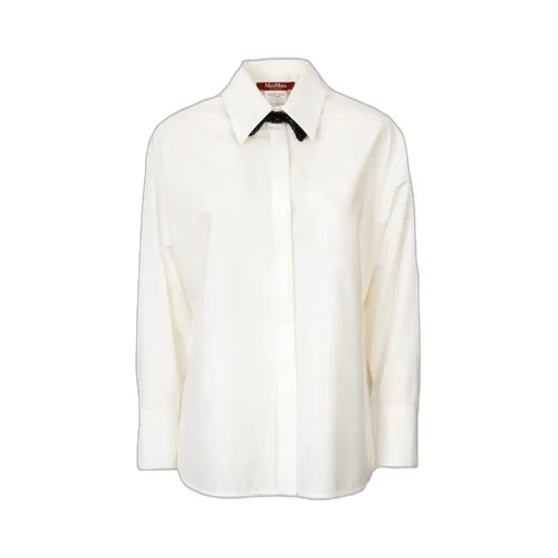 Max Mara Studio Roll Button-Up Long-Sleeved Top