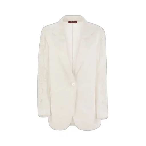 Max Mara Studio Angizia Embroidered Oversized Jacket
