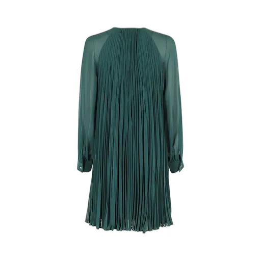 Max Mara Studio Zulia Long-Sleeved Pleated Dress