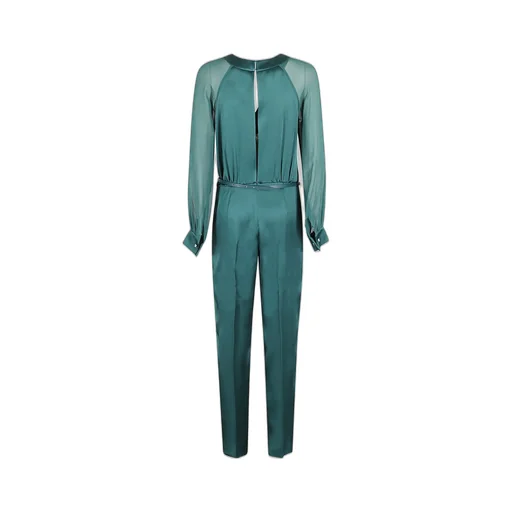Max Mara Studio Embellished Belted Long-Sleeved Jumpsuit