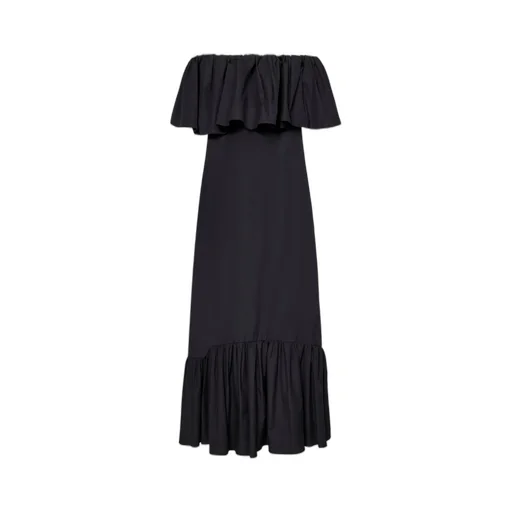 Max Mara Studio Petali Ruffled Off-Shoulder Dress