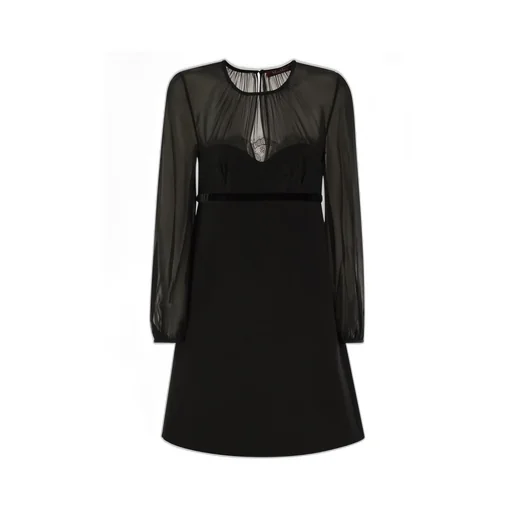 Max Mara Studio Crewneck Long-Sleeved Dress