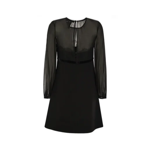 Max Mara Studio Crewneck Long-Sleeved Dress