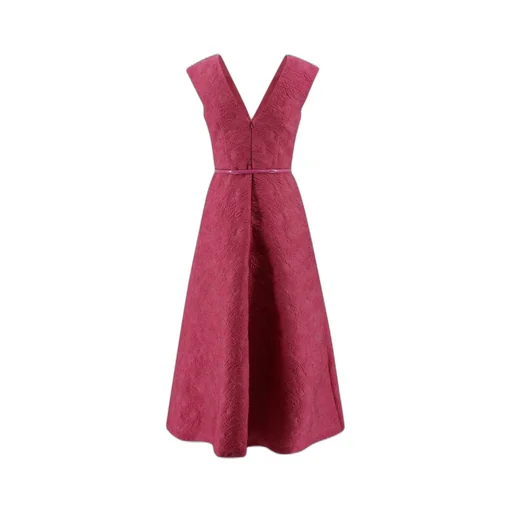 Max Mara Studio Valdese V-Neck Sleeveless Dress