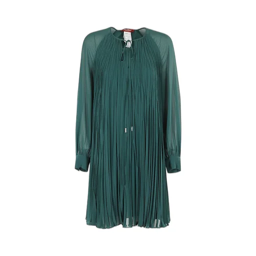 Max Mara Studio Zulia Long-Sleeved Pleated Dress