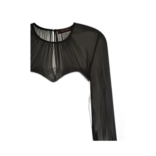 Max Mara Studio Crewneck Long-Sleeved Dress