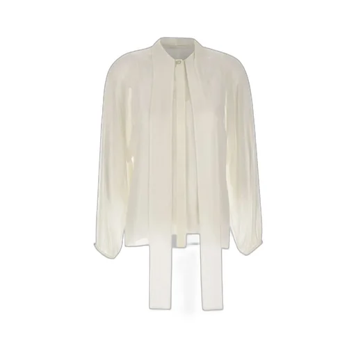 Max Mara Studio Pussy-Bow Long-Sleeved Top