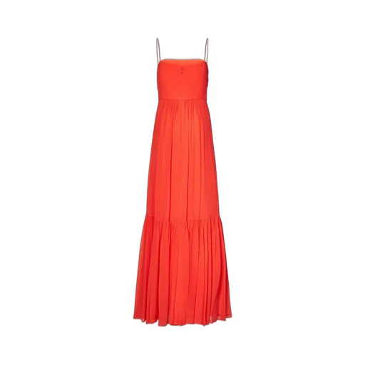 Max Mara Studio Pioppo Ruffled Long Dress