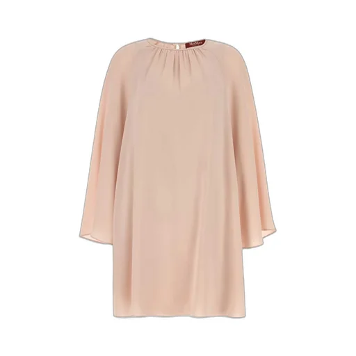 Max Mara Studio Madia Crewneck Long-Sleeved Dress
