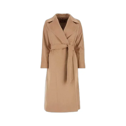 Max Mara Studio Belted Long-Sleeved Coat