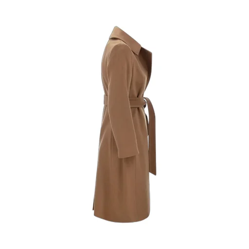 Max Mara Studio Belted Long-Sleeved Coat
