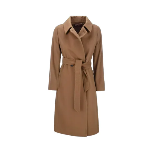Max Mara Studio Belted Long-Sleeved Coat