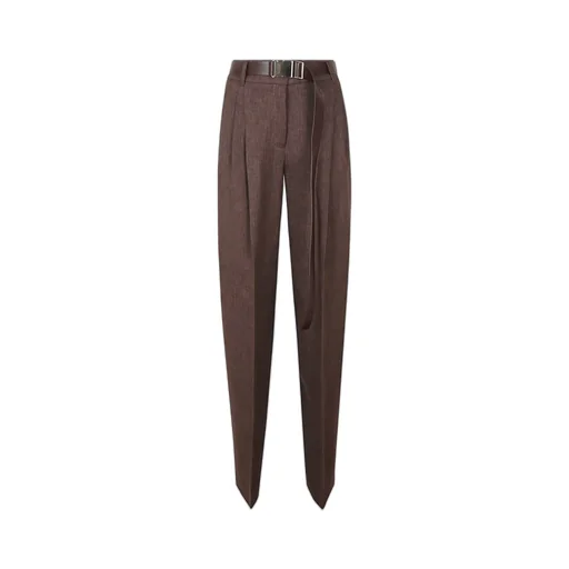 Max Mara Studio Belted Wide Leg Trousers