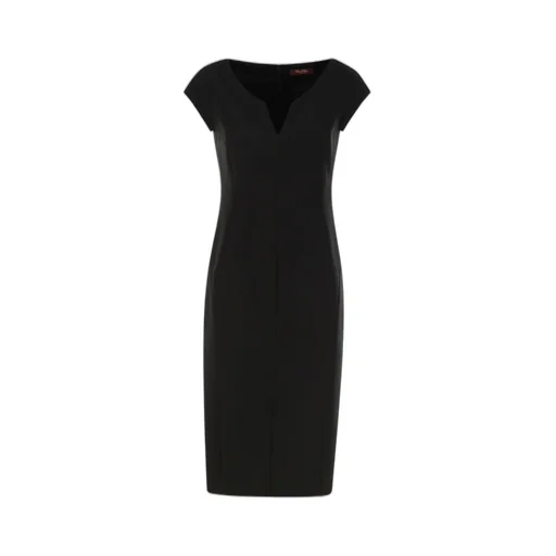 Max Mara Studio Visby V-Neck Short-Sleeved Dress