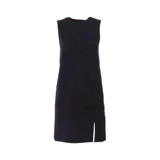Max Mara Studio Crewneck Sleeveless Midi Dress