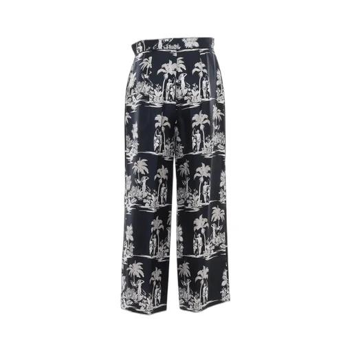 Max Mara Studio Paglie All-Over Patterned Trousers