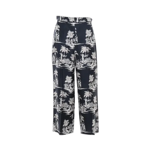 Max Mara Studio Paglie All-Over Patterned Trousers