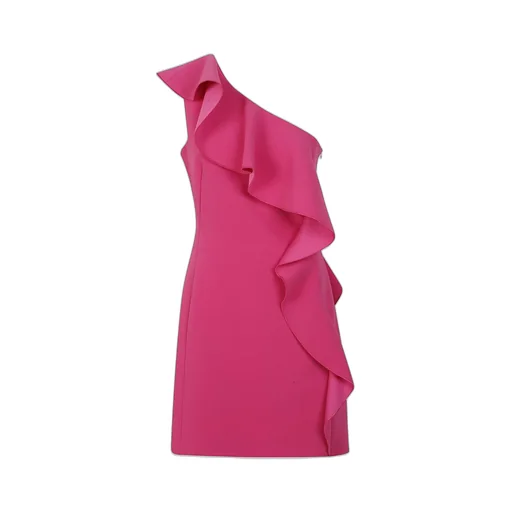 Max Mara Studio Giacomo Ruffled One-Shoulder Dress