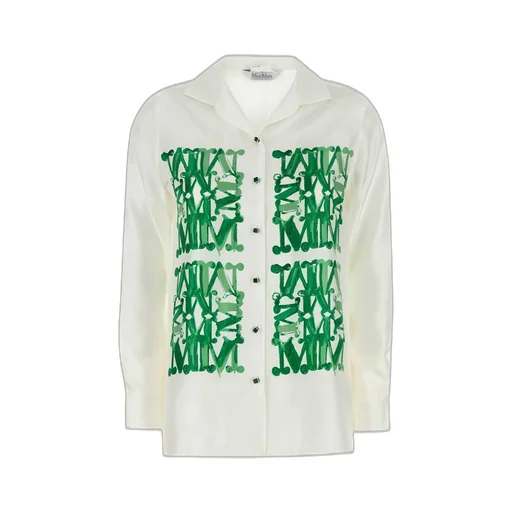 Max Mara Nabil Logo Printed Button-Up Shirt