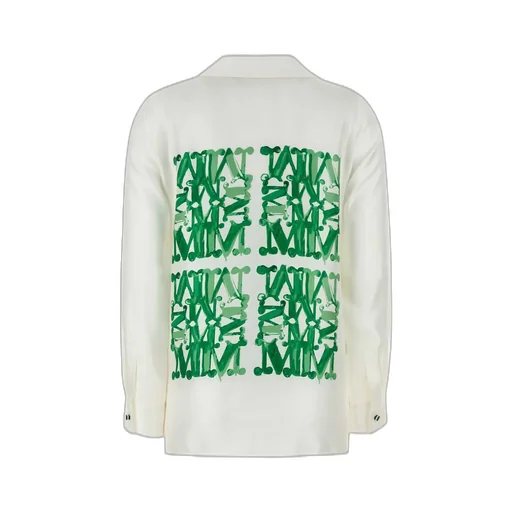Max Mara Nabil Logo Printed Button-Up Shirt