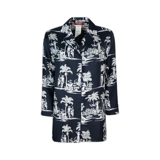 Max Mara Studio Dionigi All-Over Patterned Shirt