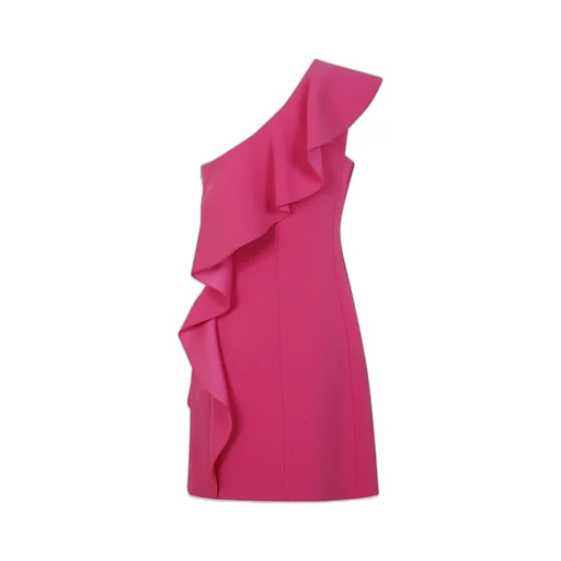 Max Mara Studio Giacomo Ruffled One-Shoulder Dress
