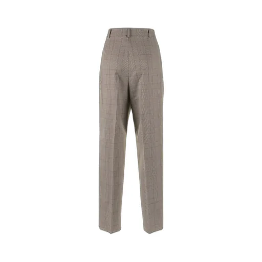 Max Mara Studio Checked Straight Leg Trousers