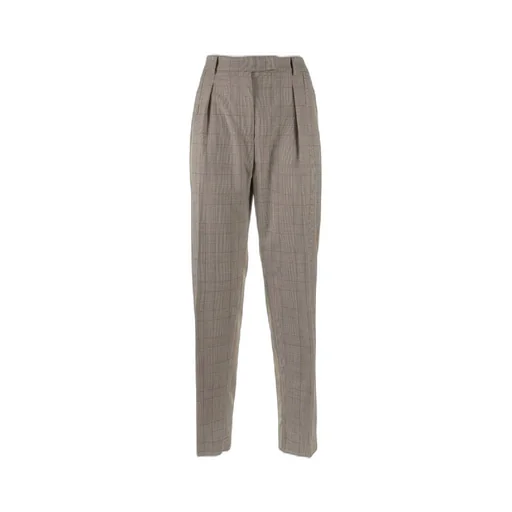 Max Mara Studio Checked Straight Leg Trousers