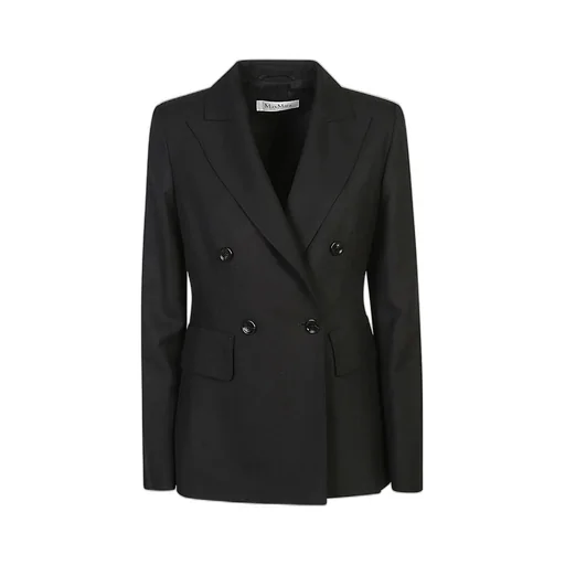 Max Mara Sanna Double-Breasted Long-Sleeved Jacket