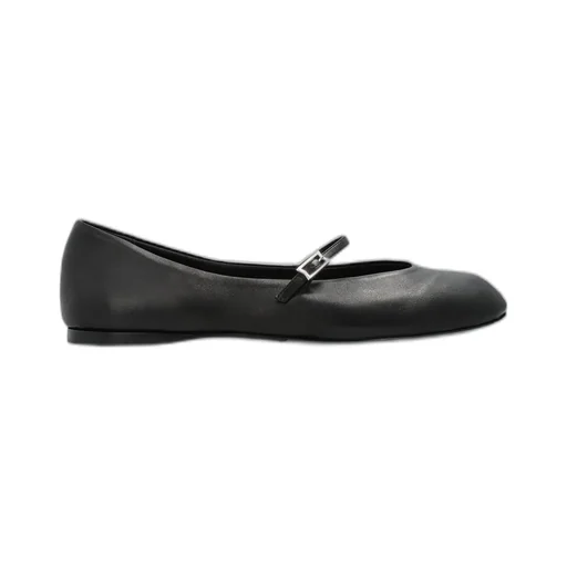 Max Mara Buckle Detailed Slip-On Flat Shoes