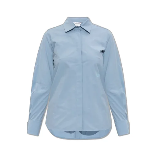 Max Mara Knut Logo Embroidered Button-Up Shirt
