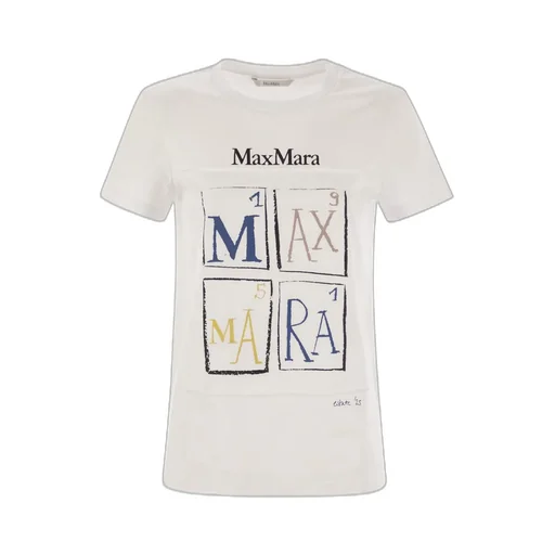Max Mara Colibri Logo Printed Crewneck T-Shirt