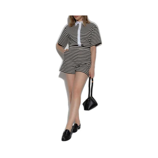 Max Mara Wilson Short-Sleeved Striped Shirt