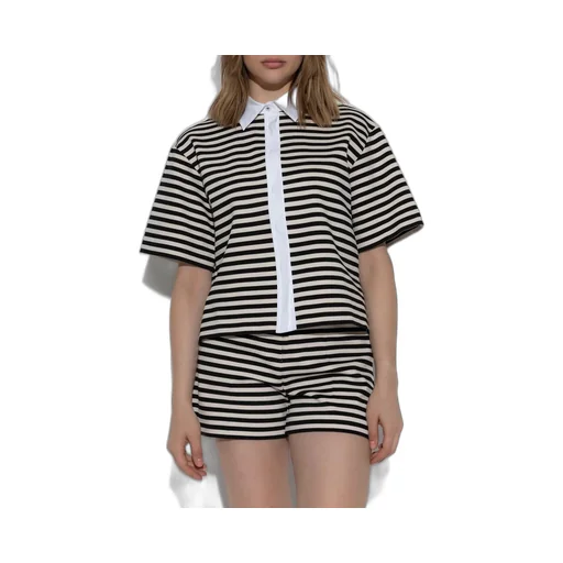 Max Mara Wilson Short-Sleeved Striped Shirt