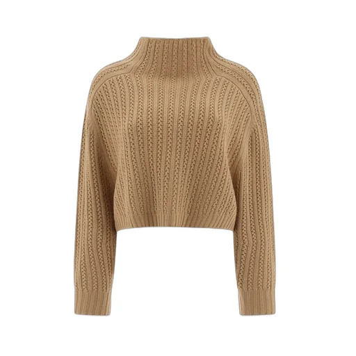 Max Mara Hodeida High Neck Cropped Cardigan