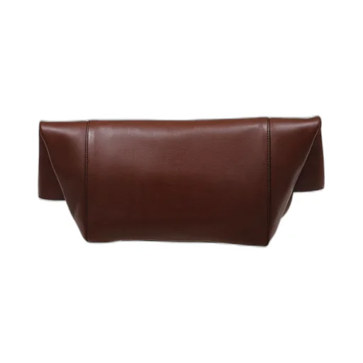 Max Mara Logo Engraved Foldover Top Clutch Bag