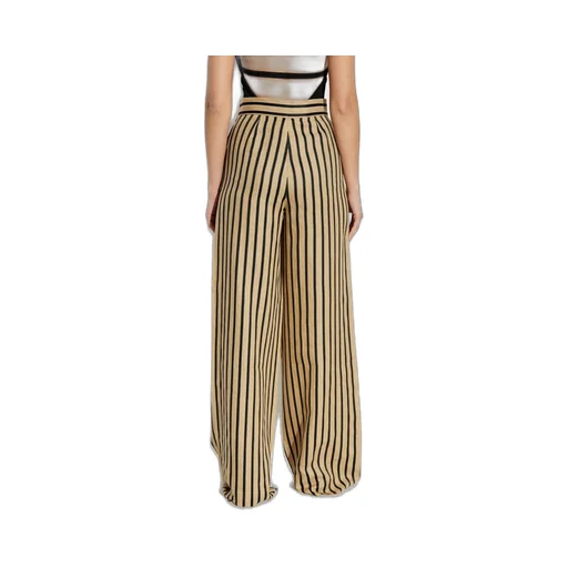 Max Mara Cestino Striped Palazzo Pants