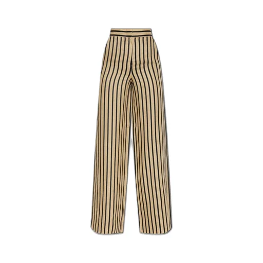 Max Mara Cestino Striped Palazzo Pants