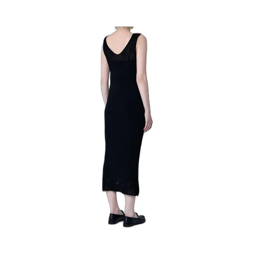 Max Mara V-Neck Valois Knitted Midi Dress