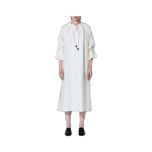 Max Mara Jene Ruffle Detailed Drawstring Dress