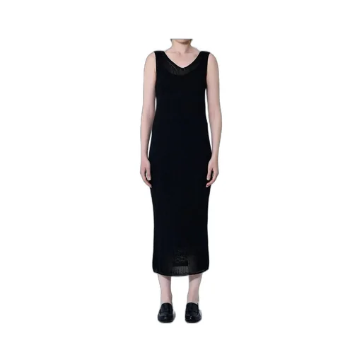 Max Mara V-Neck Valois Knitted Midi Dress