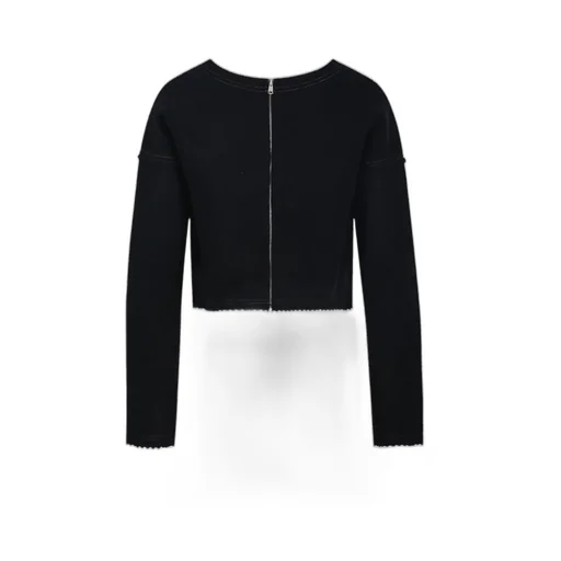 Max Mara Zip Detailed Crewneck Jumper