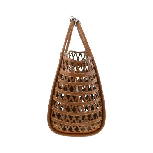 Max Mara Logo Plaque Cut-Out Tote Bag
