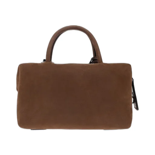 Max Mara Logo Debossed Zip-Up Small Tote Bag